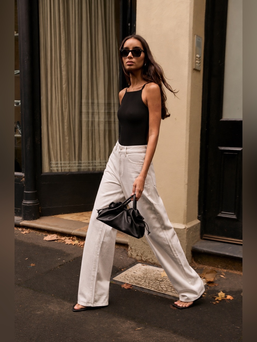 High-Neck Black Bodysuit Closet Staple